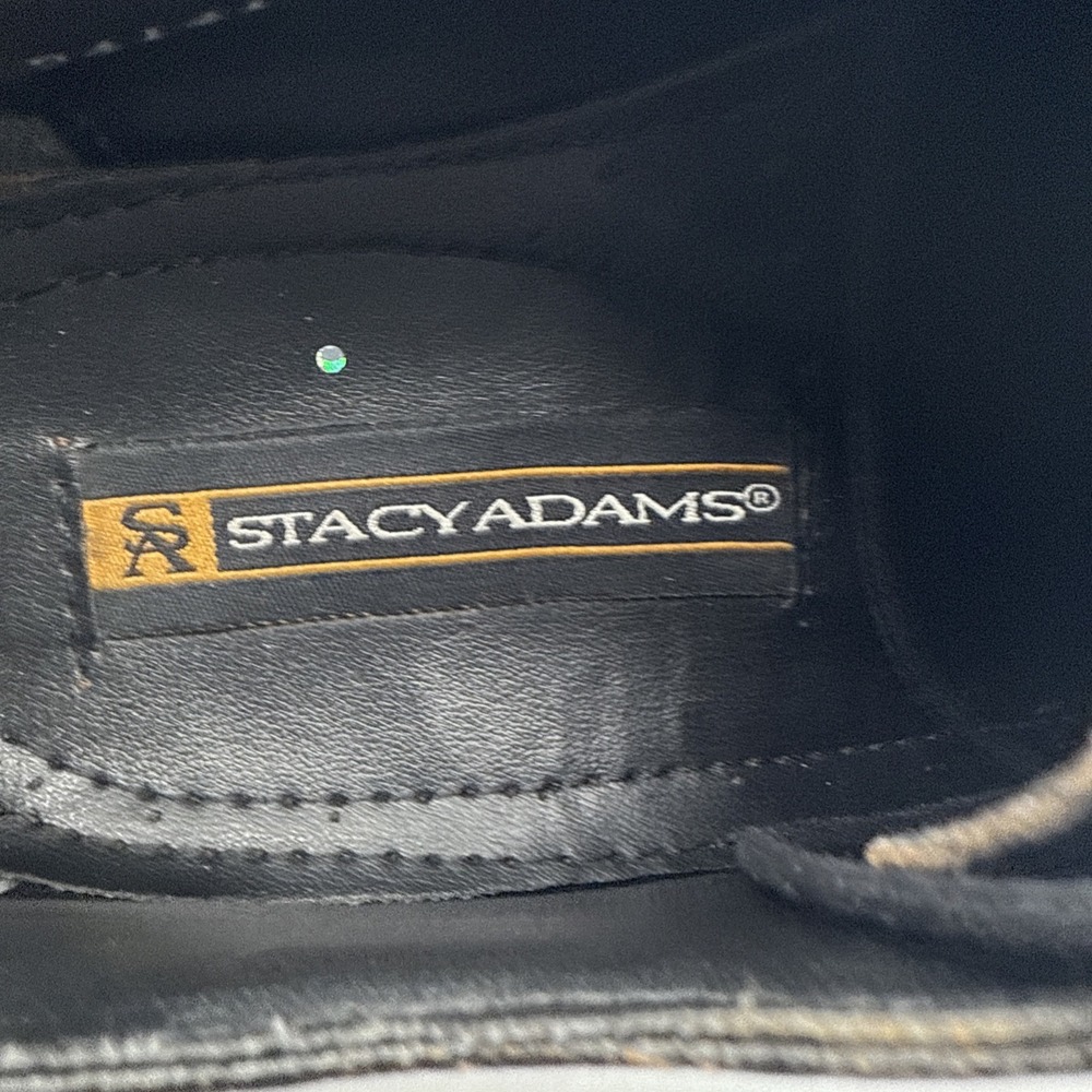 Stacy Adams Leather Uppers & Leather Sole 9 M Black Oxford Made In India #31 - Picture 8 of 9